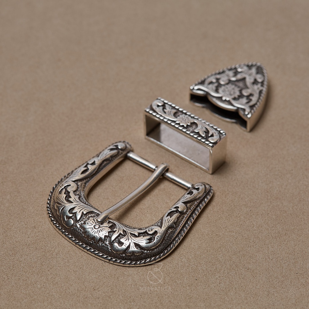 Mặt dây lưng Nam Nữ màu Bạc, mã MDL101, size 38mm, chất liệu hợp kim cao cấp mạ Bạc, mặt thắt lưng nam