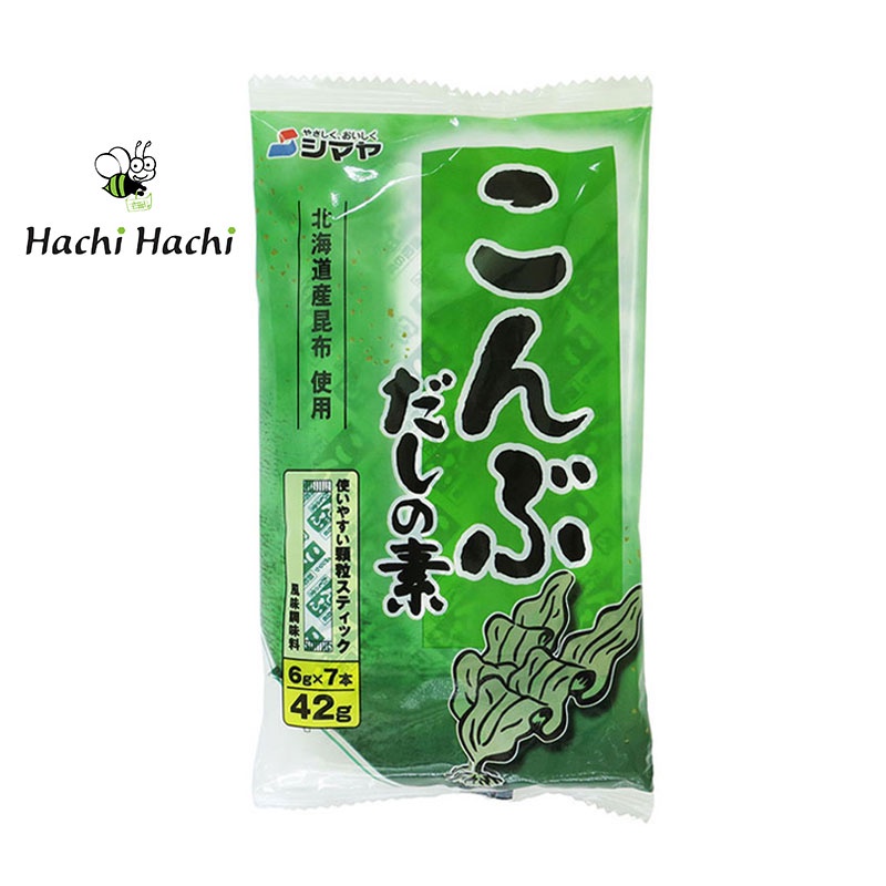 Bột nêm Dashi tảo bẹ Kombu Shimaya 42g 6gx7 gói - Hachi Hachi Japan Shop