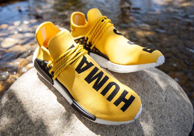 human race sneakers yellow