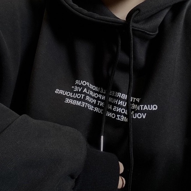 Áo Hoodie Un Humain Màu Đen | BigBuy360 - bigbuy360.vn