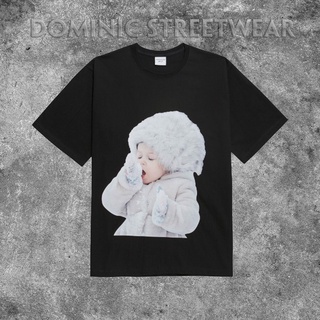 Áo thun - Acmé De La Vie - ADLV BABY FACE SHORT SLEEVE BLACK SNOW em bé ngáp ngủ