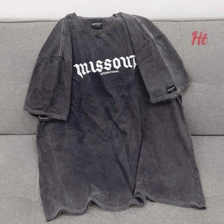 Áo loang đen vân đá chữ miss Ht