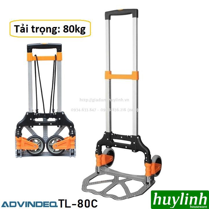 Xe đẩy hàng 2 bánh rút gọn Advindeq TL-80C - 80kg