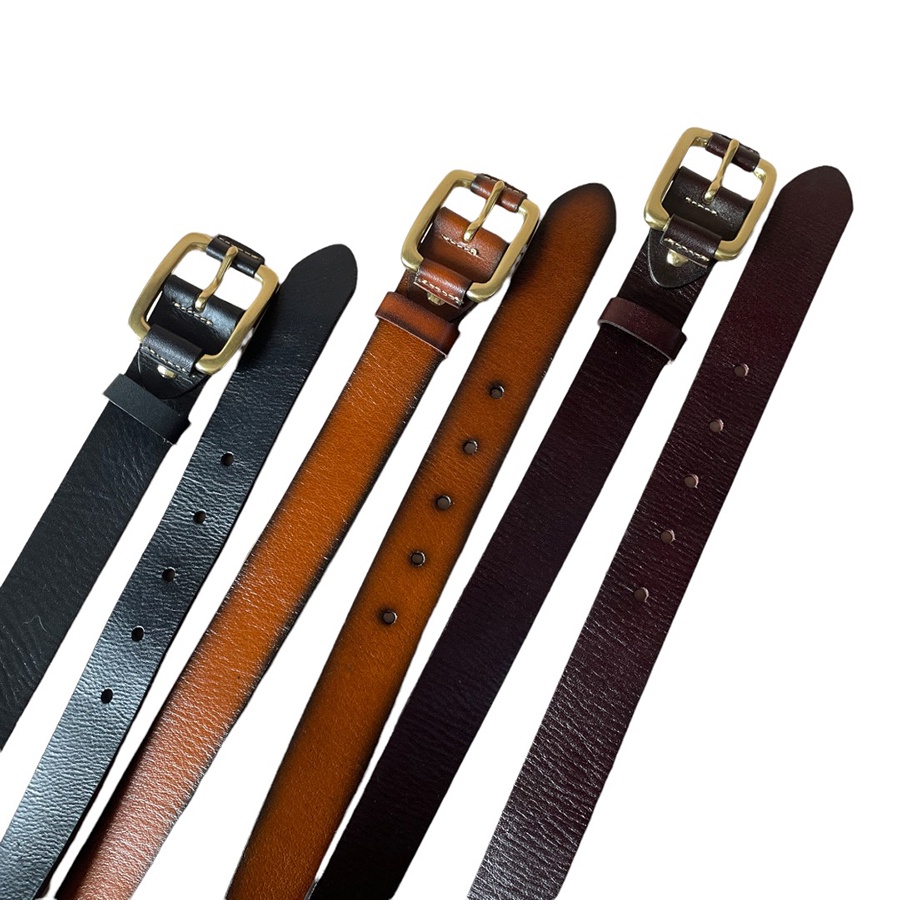 Thắt Lưng Nam Da Bò Nguyên Tắm Mặt Khoá Kim Đồng TM122