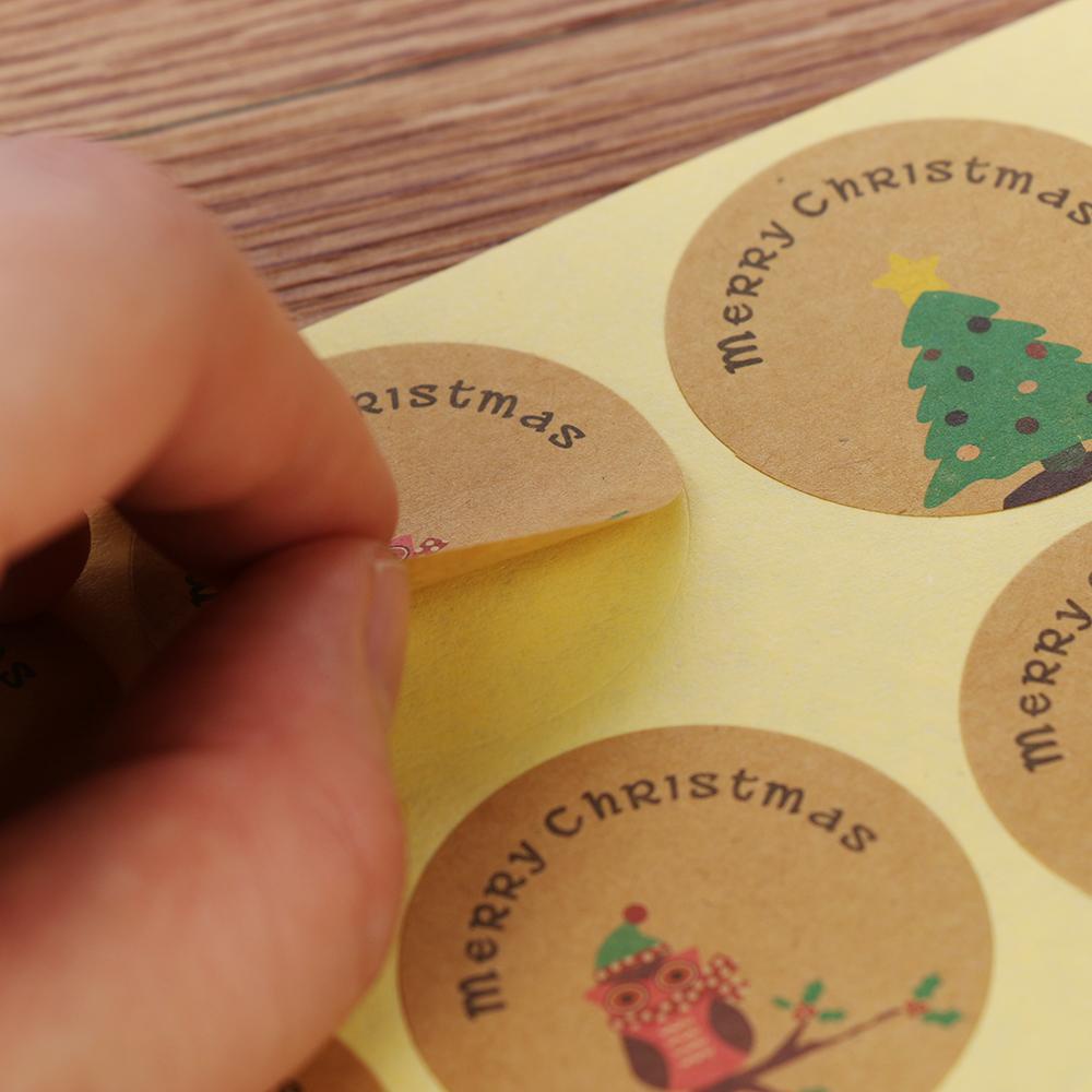 Bộ 12 Túi Giấy Đựng Quà Giáng Sinh Xinh Xắn