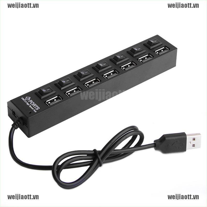 Bộ chia 7 cổng USB 2.0 dành cho máy tính/laptop/Mac Vnao