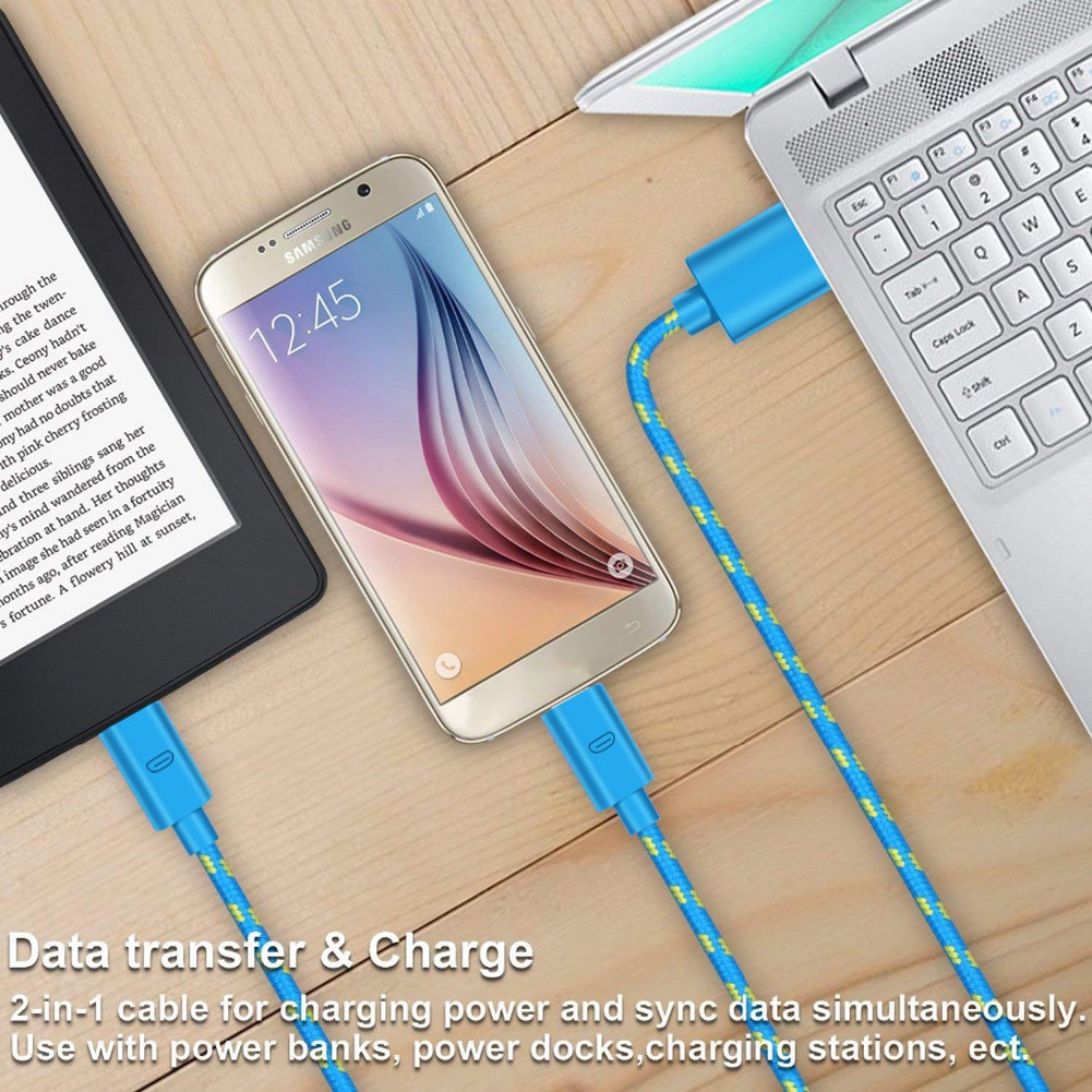 Cáp sạc Olaf dây bện cổng Micro USB dài 1m chất lượng cao