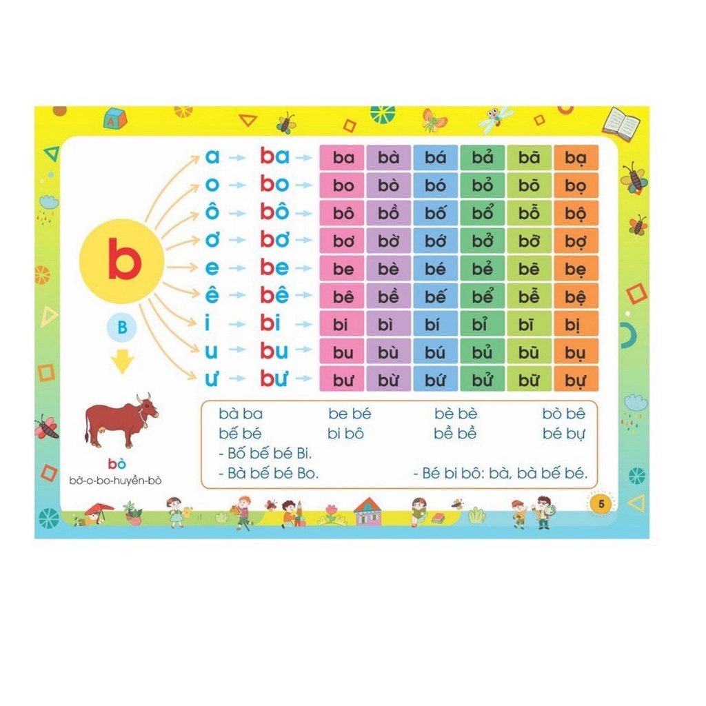 Sách - Toán Tư Duy + Tập Đánh Vần Tiếng Việt - Dành Cho Trẻ Em 4-6 Tuổi (2 Cuốn)