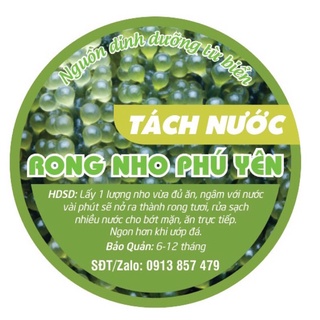 Rong nho tươi, rong nho tách nước loại 1 1kg