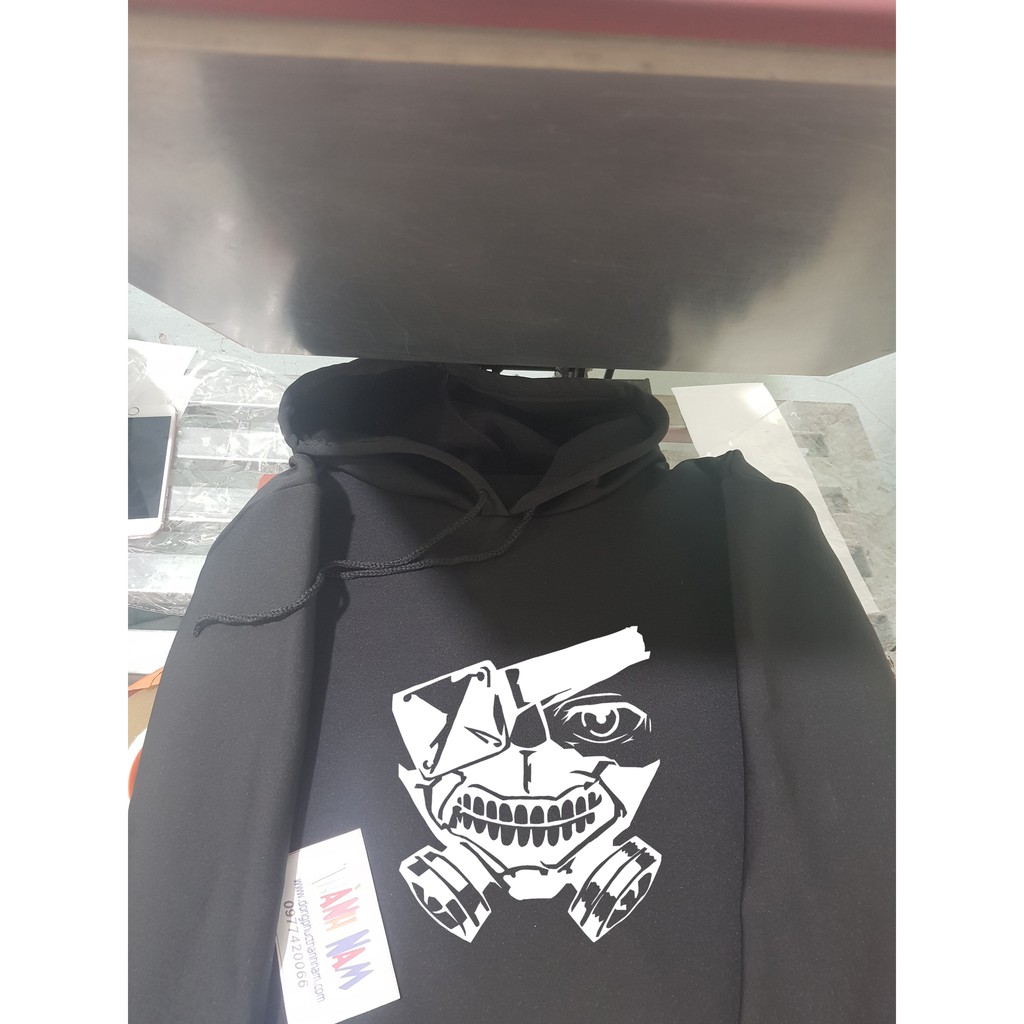 áo hoodie tokyo ghoul phản quang, kaneki mask drawing, HÀNG LOẠI ĐẸP