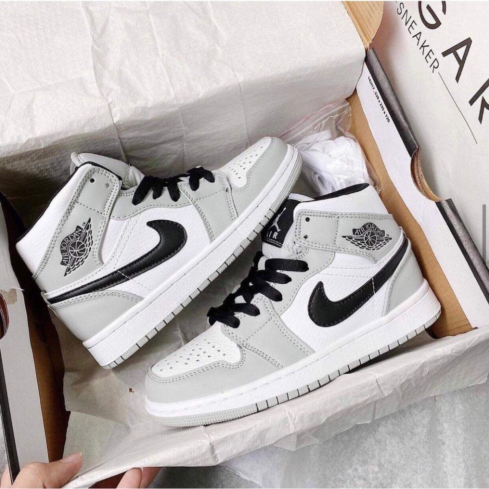 (skylamada) Giày thể thao Jordan 1 xám cao cổ, Giày sneaker Jodan cao cổ xám móc đen smoke grey nam nữ cao cấ | BigBuy360 - bigbuy360.vn