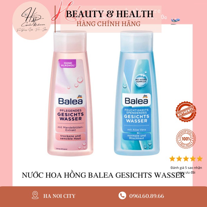 NƯỚC HOA HỒNG BALEA GESICHTS WASSER ĐỨC 200ML