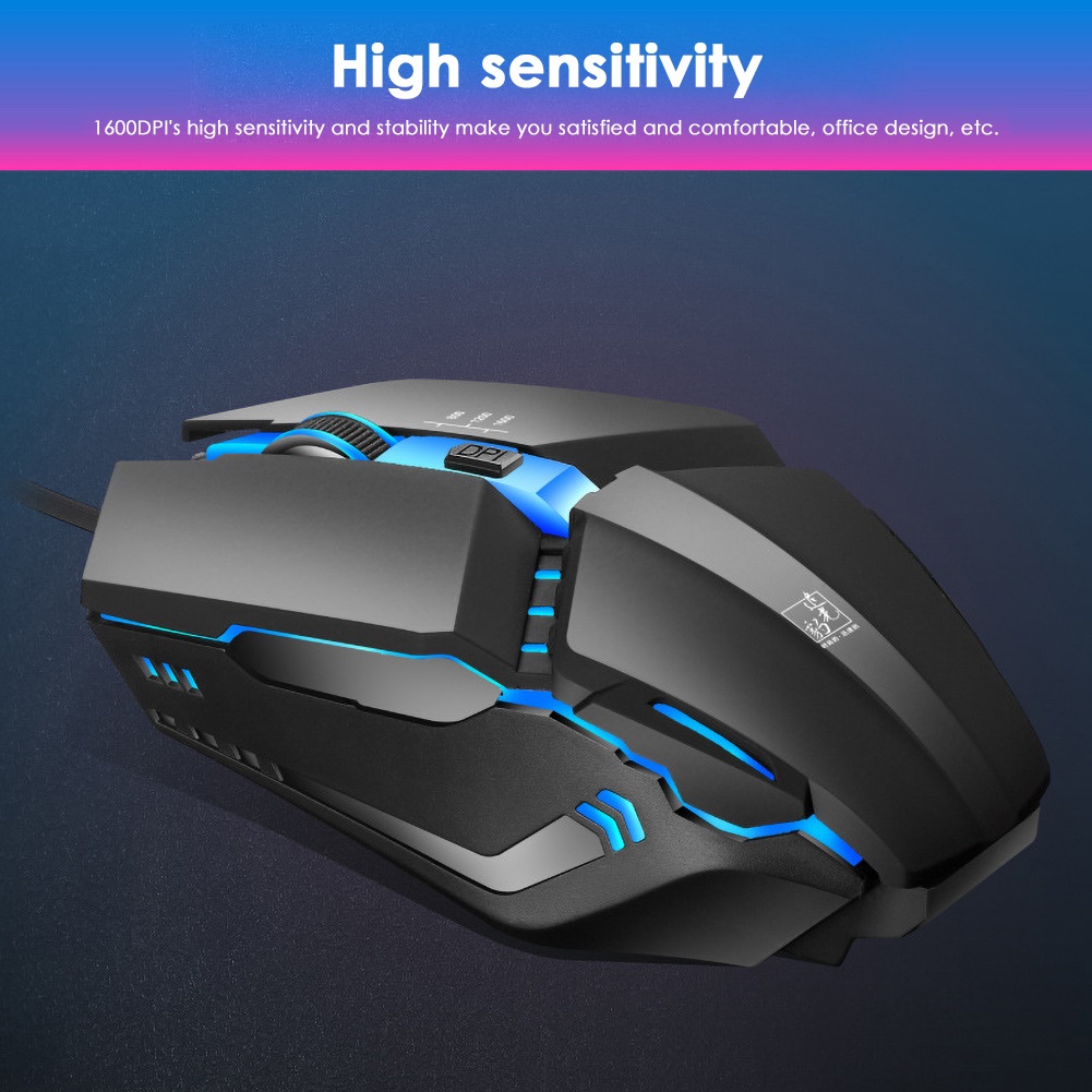 Chuột Gaming K3 Có Dây Tích Hợp Đèn Led Nhiều Màu Sắc Độc Đáo Cho Pc