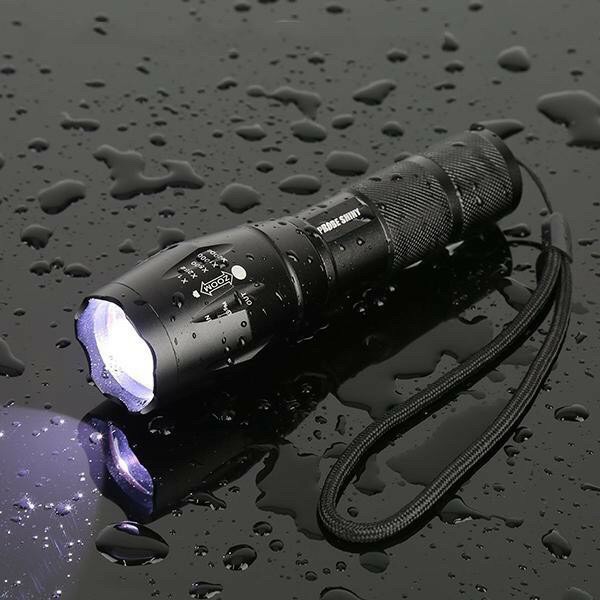 Đèn Pin Siêu Sáng  UltraFire Led Cree XML T6 Cao Cấp Hợp Kim Chống Nước Pin Có Thể Sạc Lại Full box