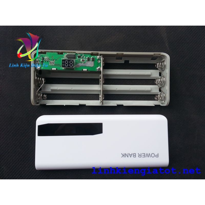 Box sạc dự phòng 5 cell power bank màn led (không pin)