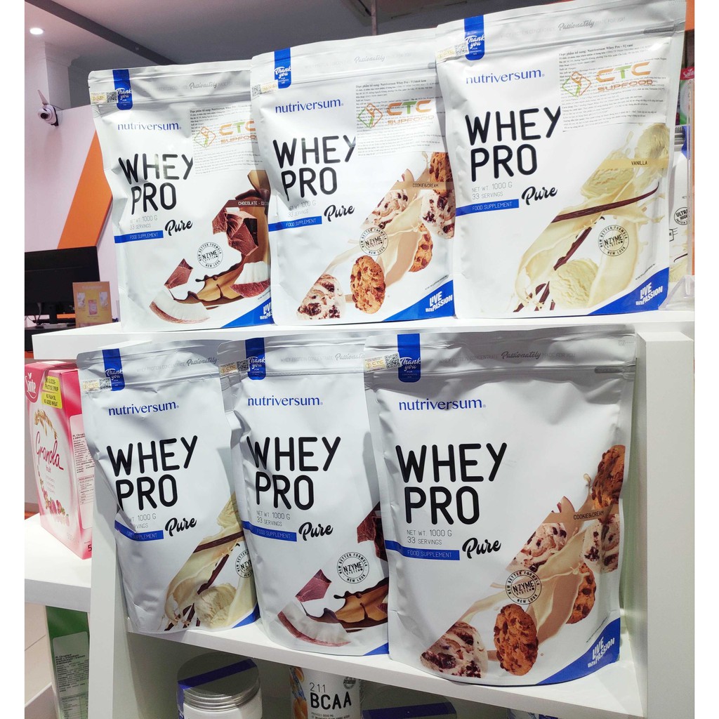 Whey pro nutriversum _whey protein chất lượng cao, giá rẻ_1000g 33 lần dùng - ảnh sản phẩm 5