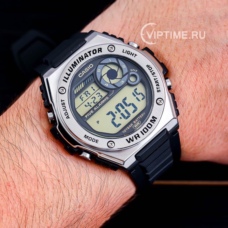 Đồng hồ nam dây nhựa Casio Anh Khuê MWD-100H-9AVDF