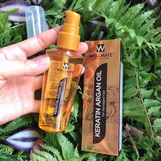 Tinh dầu dưỡng phục hồi tóc Wellmate Keratin Argan Oil 60ml