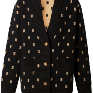 Áo Len Burberry Cardigan Đen
