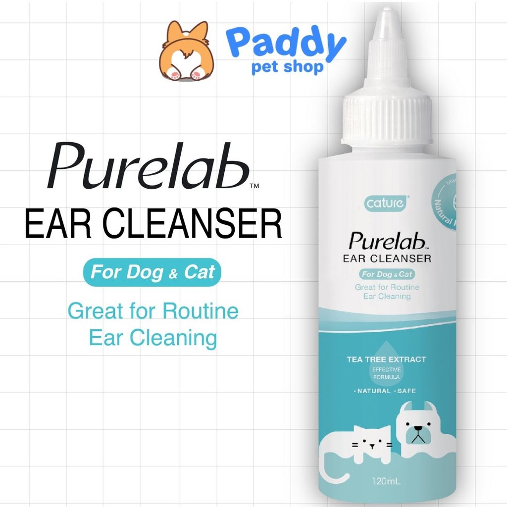 Dung Dịch Vệ Sinh Tai &amp; Mắt Cho Chó Mèo Cature Purelab (120ml)