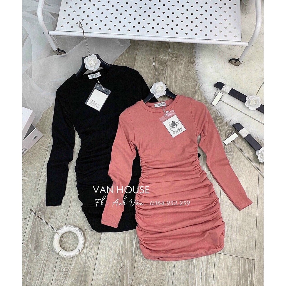 Đầm Body rúm sexy nhiều màu chất đẹp