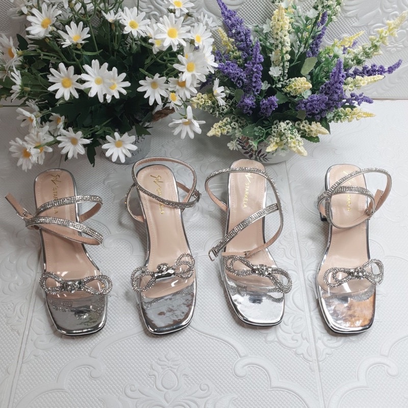 Sandal nữ gót trụ 5 phân mã LC04