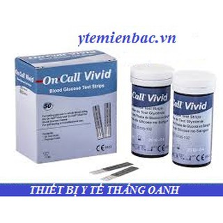 QUE THỬ TIỂU ĐƯỜNG ONCALL VIVID HỘP 25 TET [CHÍNH HÃNG ] QUE RỜI