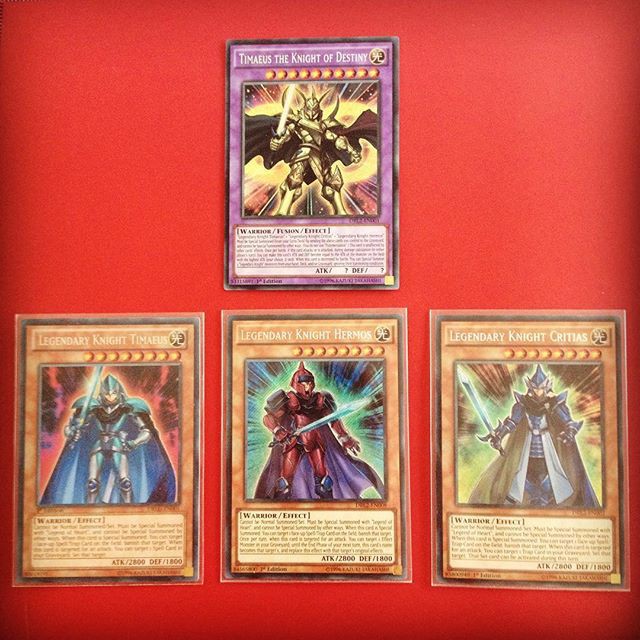 Bài Yugioh - Combo Timaeus The Knight Of Destiny  + Legendary Knight Timaeus Hermos Critias