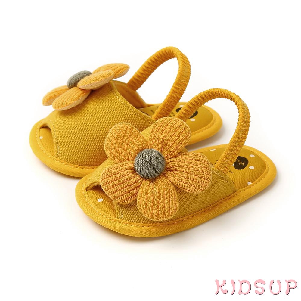 Giày xăng đan siêu nhẹ thoải mái thiết kế đính hoa dễ thương cho bé gái