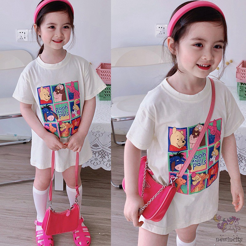 Váy In Họa Tiết Hoạt Hình Đáng Yêu Dành Cho Bé Gái