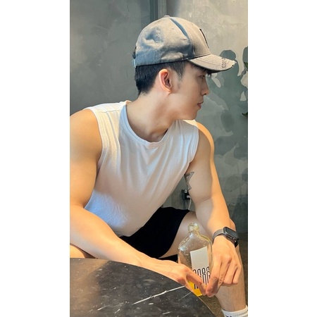 áo thun áo ba lỗ mỏng, vải cotton mát lạnh tập gym, mặc lót bên trong sơ mi, chạy bộ Stepn brand gió một chiều