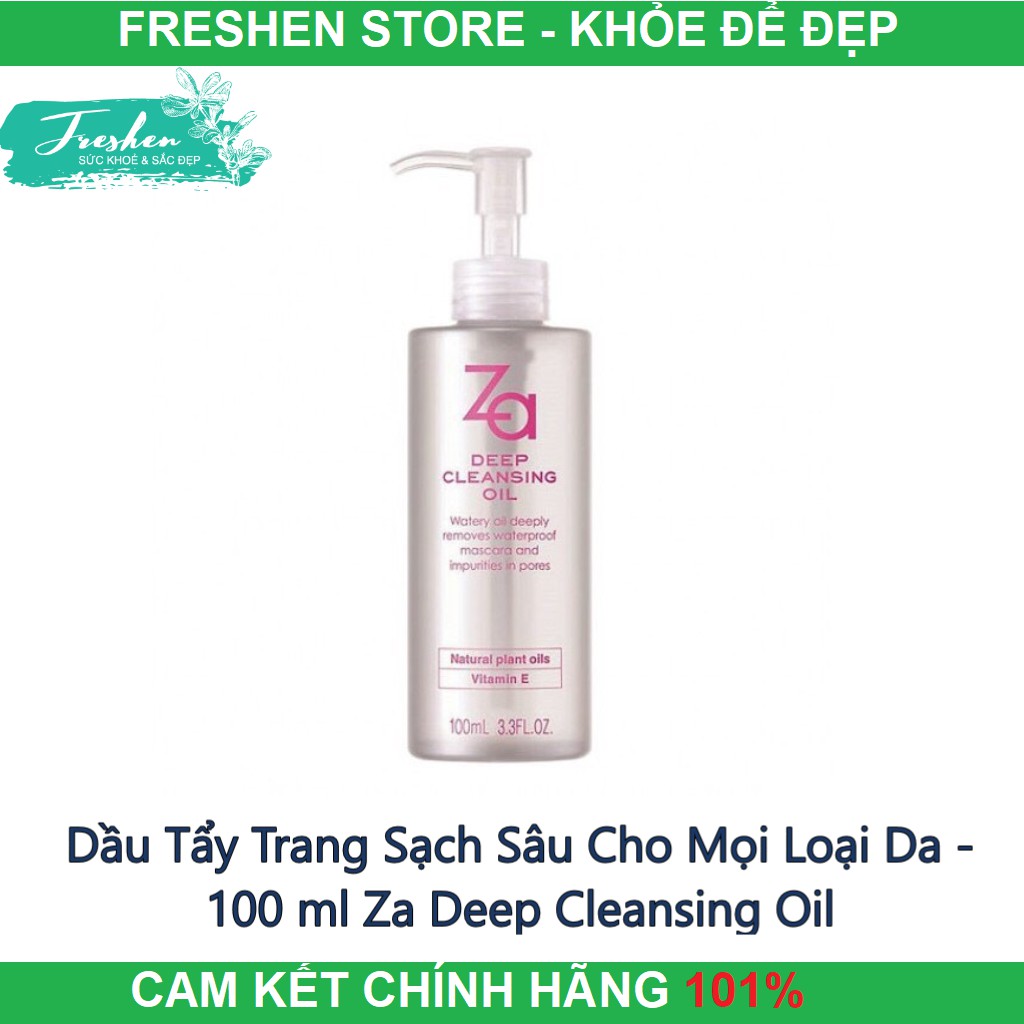 ✅ (CHÍNH HÃNG) Dầu Tẩy Trang Sạch Sâu Cho Mọi Loại Da - 100 ml Za Deep Cleansing Oil