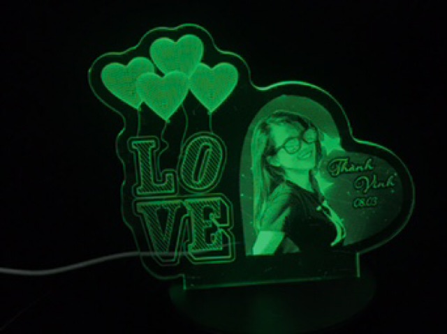 Đèn Led 3D ~quà tặng miễn phí khắc tên hình ảnh theo yêu cầu