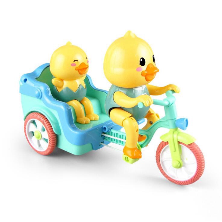 Đồ chơi Vịt chạy xe chỉ cần nhấn không cần pin dễ thương chơi vui