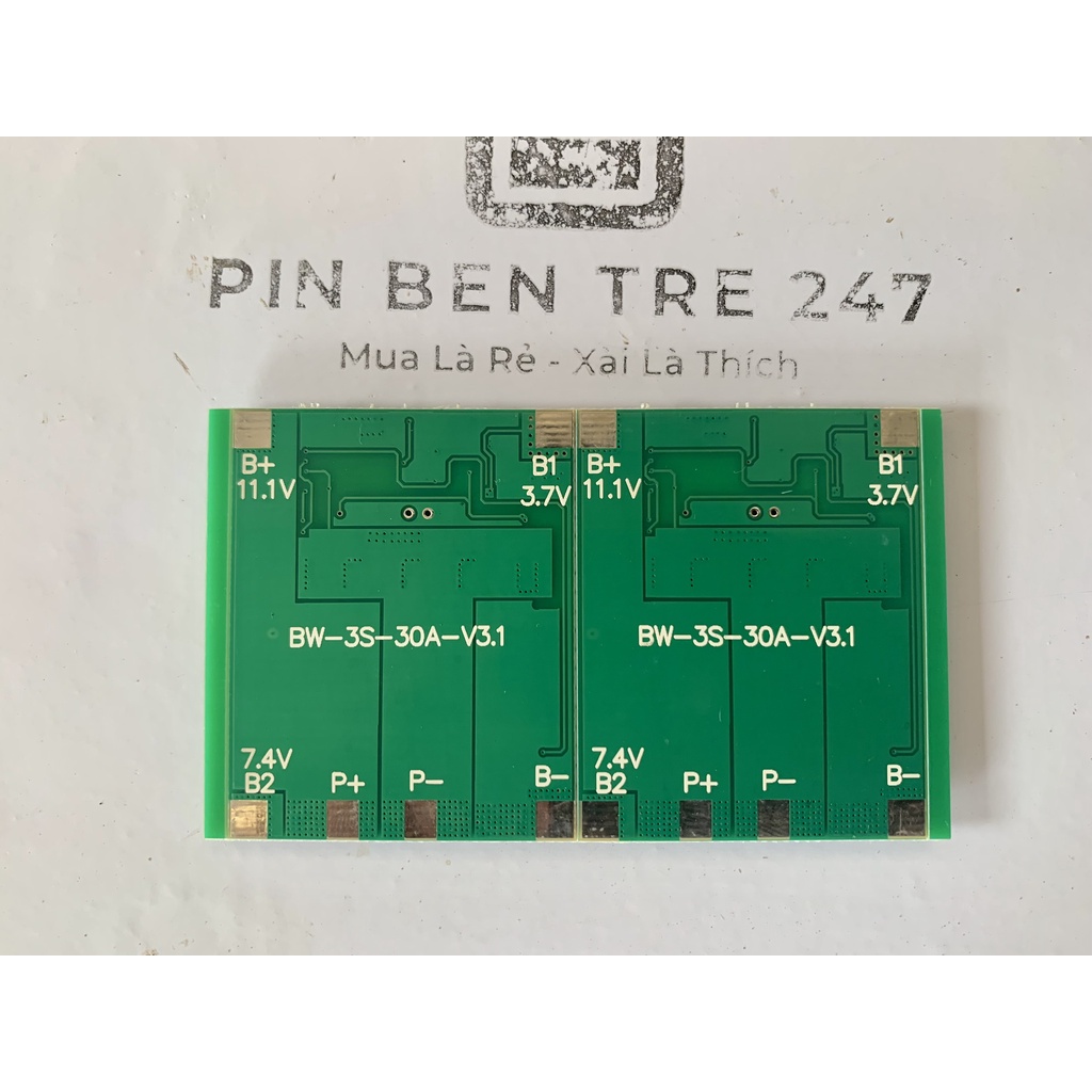 Mạch 3S 12V 30A full OK sạc Balance và bào vệ Pin Li-ion