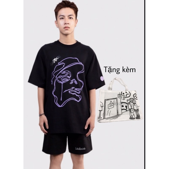 Áo thun Sadboiz SAD STORY😢Tặng túi tote chính hãng 0d  hàng có sẵn