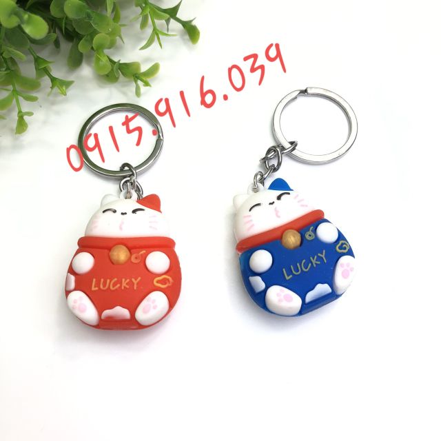 Móc khóa mèo may mắn, Móc Khóa Mèo Lucky , Mèo May Mắn