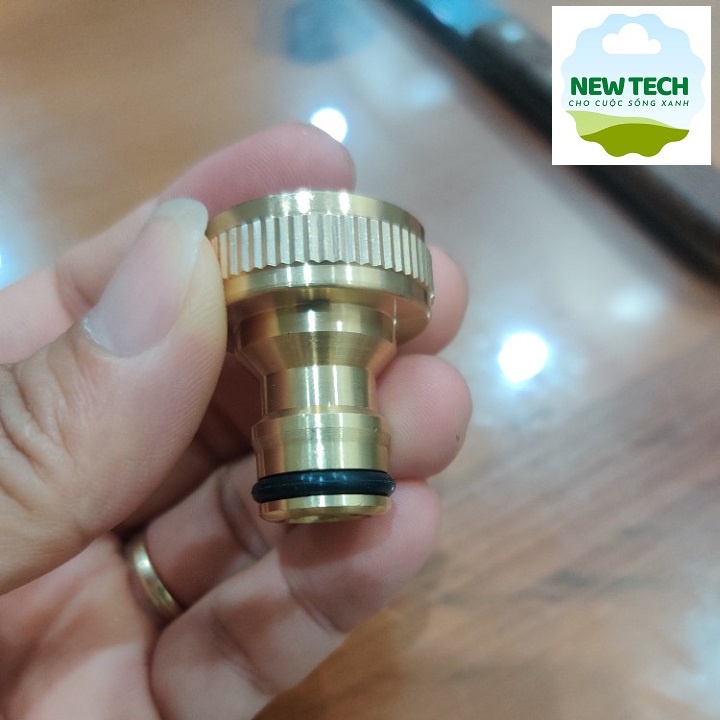 KHỚP NỐI ĐỒNG ĐẦU VÀO ren trong 25mm CHO MÁY XỊT RỬA CAO ÁP - thay thế khớp nhựa
