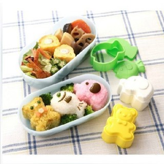 Bộ 3 khuôn làm cơm cho bé - Bộ khuôn làm cơm nắm, cơm cuộn Bento
