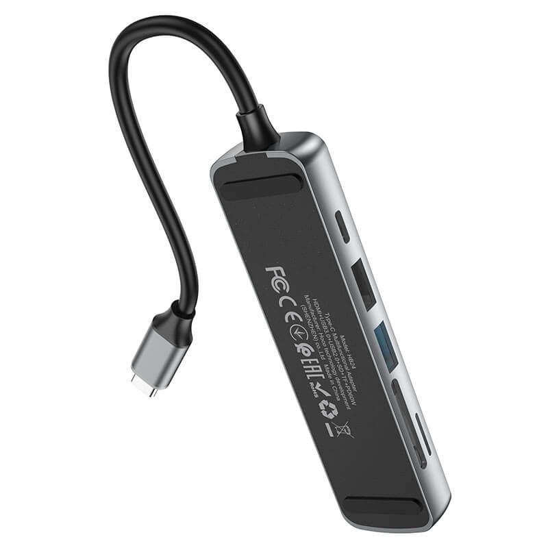 HUB USB-C RA HDMI - THẺ NHỚ - USB 3.0 HOCO HB24