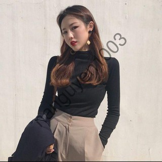 Áo thun cổ lọ lụa 3 phân, nhã nhặn, lịch sự 11428-4b1 shop na nguyễn