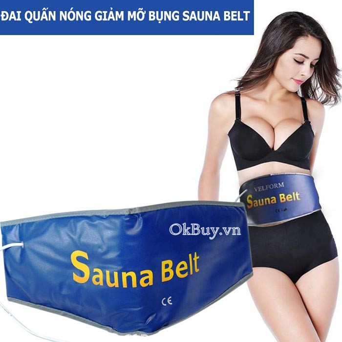 [ Bảo Hành 12 Tháng ] ĐAI QUẤN NÓNG GIẢM MỠ BỤNG SAUNA BELT