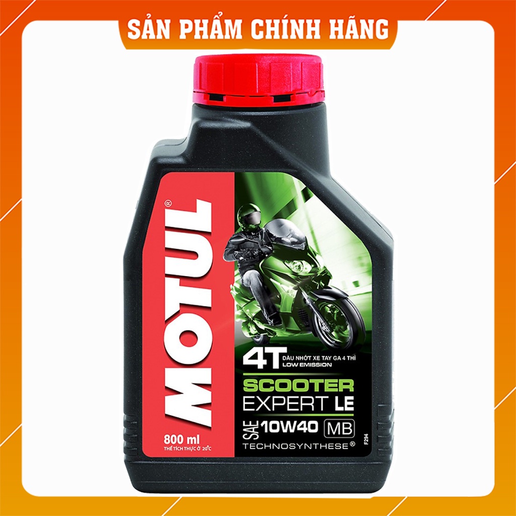 Nhớt Motul Scooter Expert 10W40 800ml - 1 Lít. Sử dụng cho xe ga Air Blade, Vario, Vision, NVX, PCX, SH, Nouvo, Lead