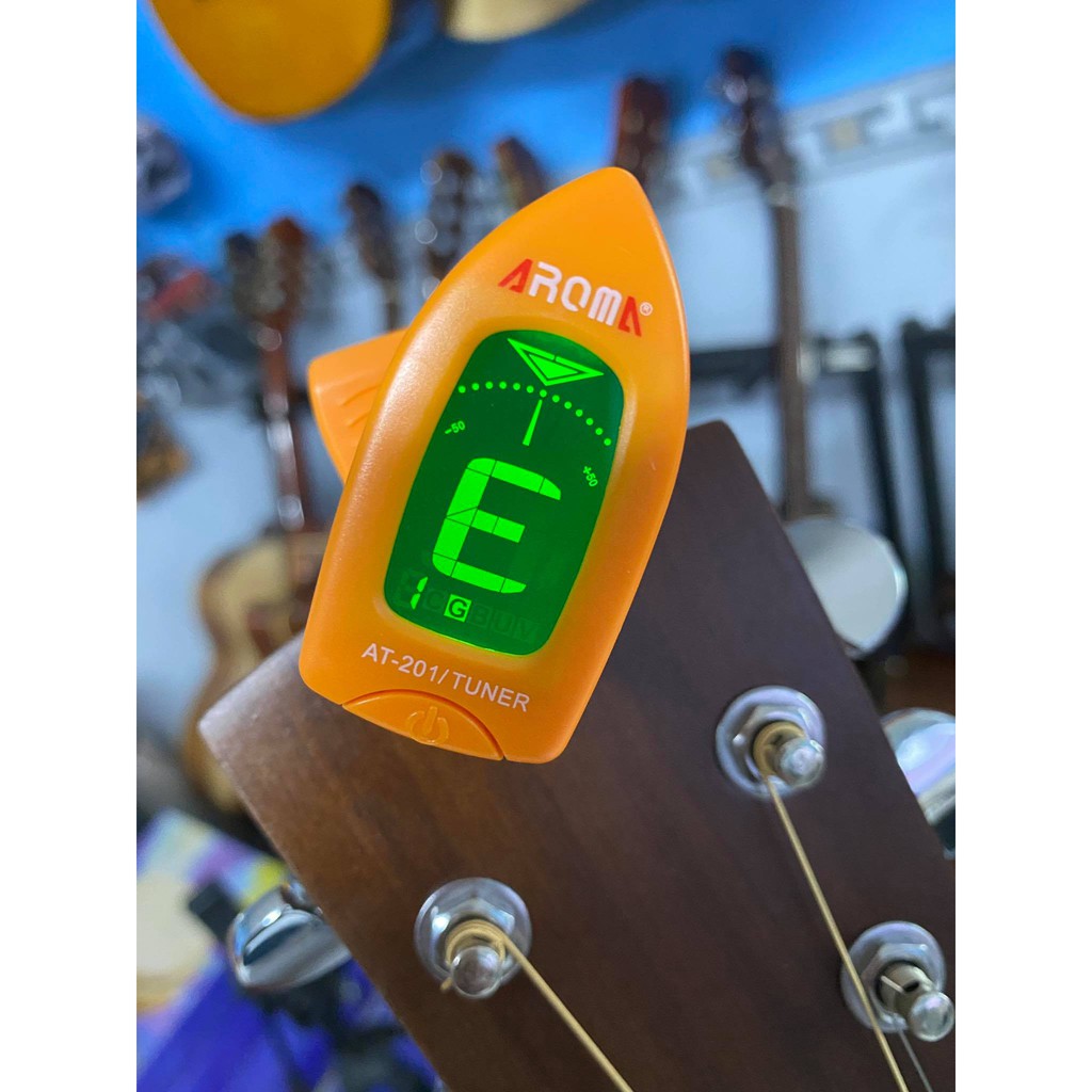 Máy Lên Dây Tuner Guitar Ukulele Enos ET33 Aroma AT01A