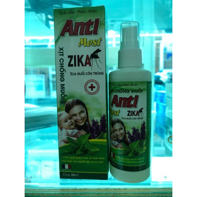 xịt chống muỗi anti most ZiKa