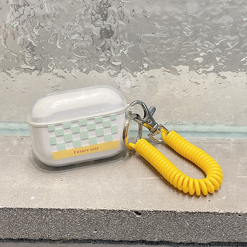 Vỏ Bảo Vệ Hộp Sạc Tai Nghe airpods 1 2 Pro 3rd Generation Pro 1/2 Trong Suốt Chống Sốc Họa Tiết Hoạt Hình Kèm Dây Đeo Kiểu Nhật Hàn