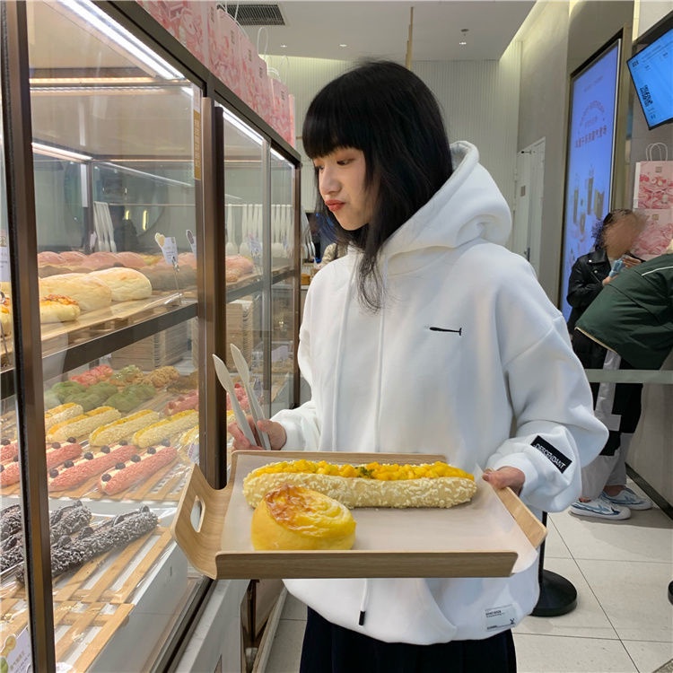 Áo Hoodie Mỏng Dáng Rộng Màu Xanh Lá Huỳnh Quang Thời Trang Xuân Thu 2021