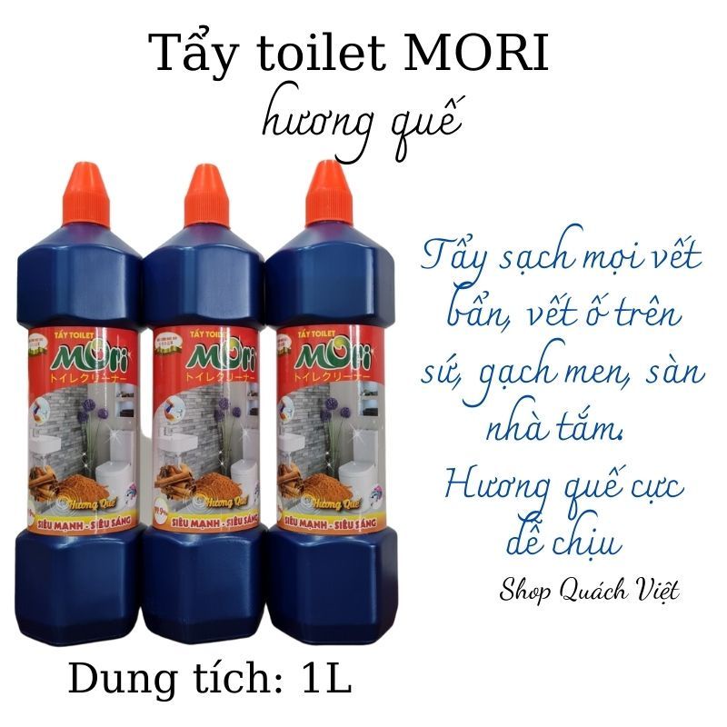 Tẩy toilet MORI hương quế, dung tích 1 lít