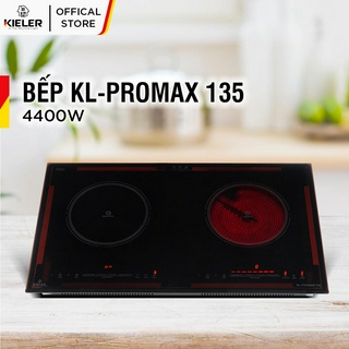 Bếp đôi điện từ hồng ngoại Kieler KL-PROMAX 135 mặt kính Schott Ceran, Bếp đôi có chế độ cảm ứng chống tràn 4400W