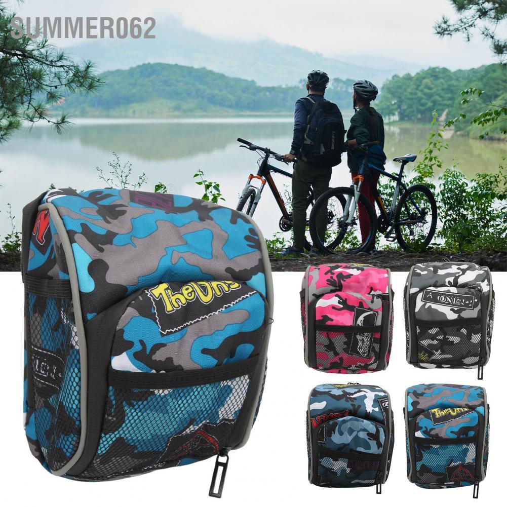 Summer062 Bike Handlebar Bag Multifunctional Cycling Hanging Pouch for Electric Vehicle Bicycle Motorcycle Tricycle Baby Stroller